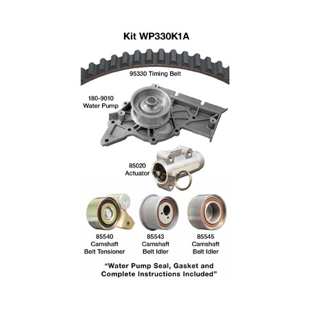 Dayco 02-05 Audi A4 3.0L V6 Water Pump Kit, Wp330K1A WP330K1A